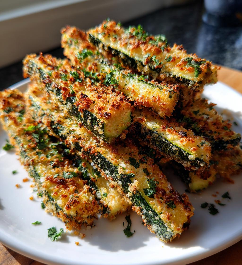 Air Fryer Zucchini Fries with Garlic Parmesan – Easy & Delicious