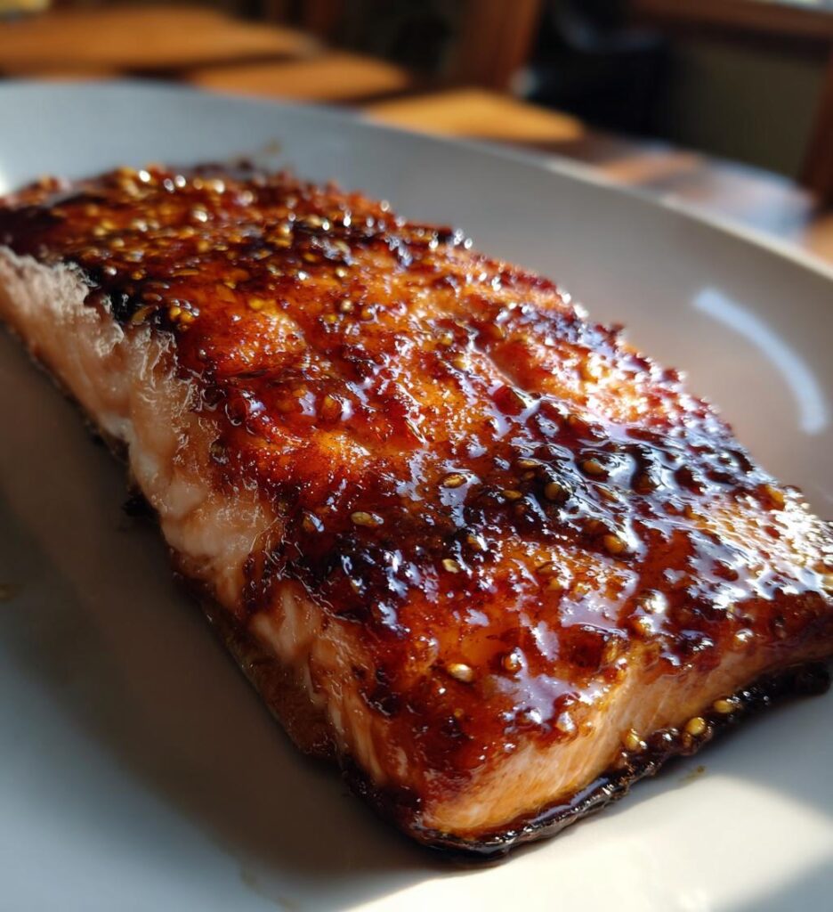 air fryer salmon with honey lime glaze