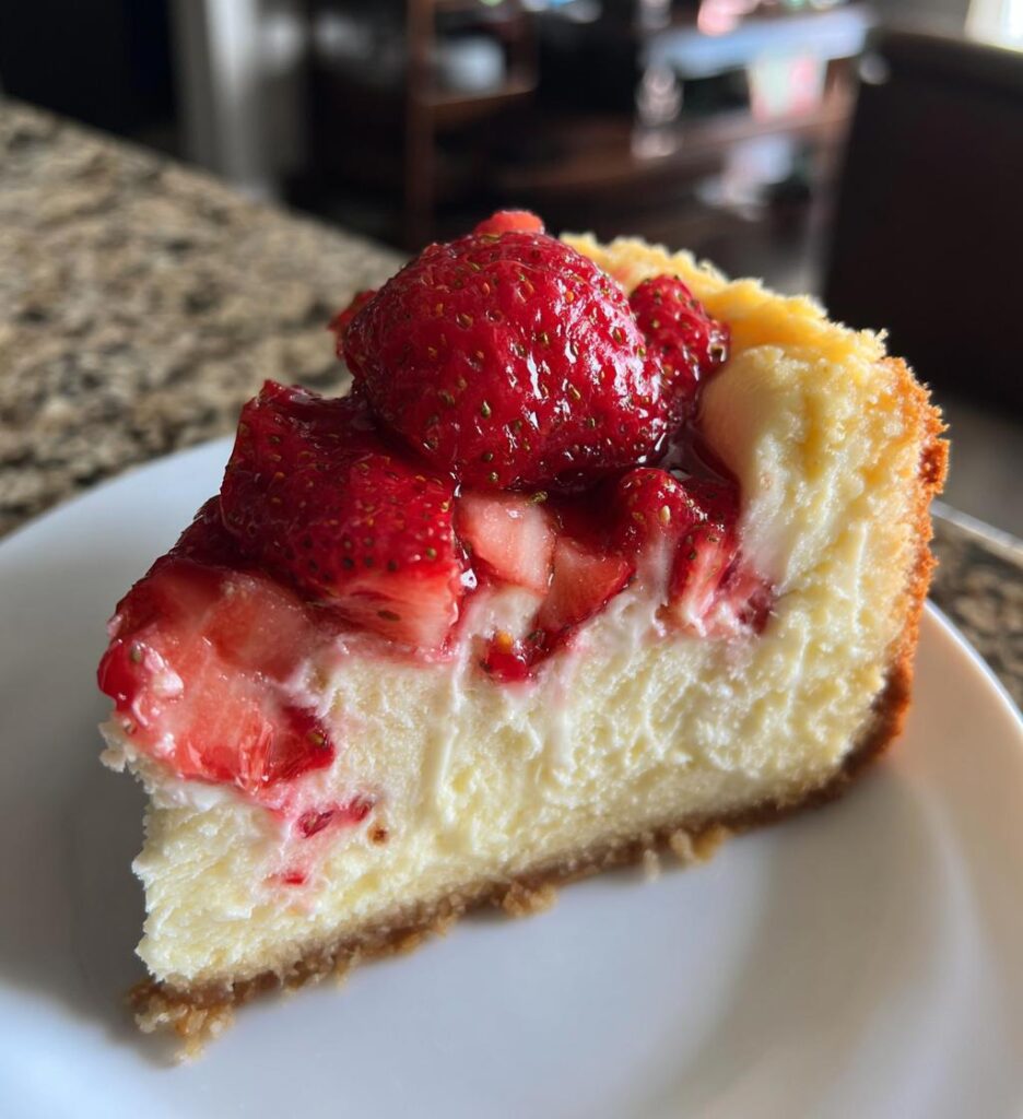 easy no bake strawberry cheesecake for summer
