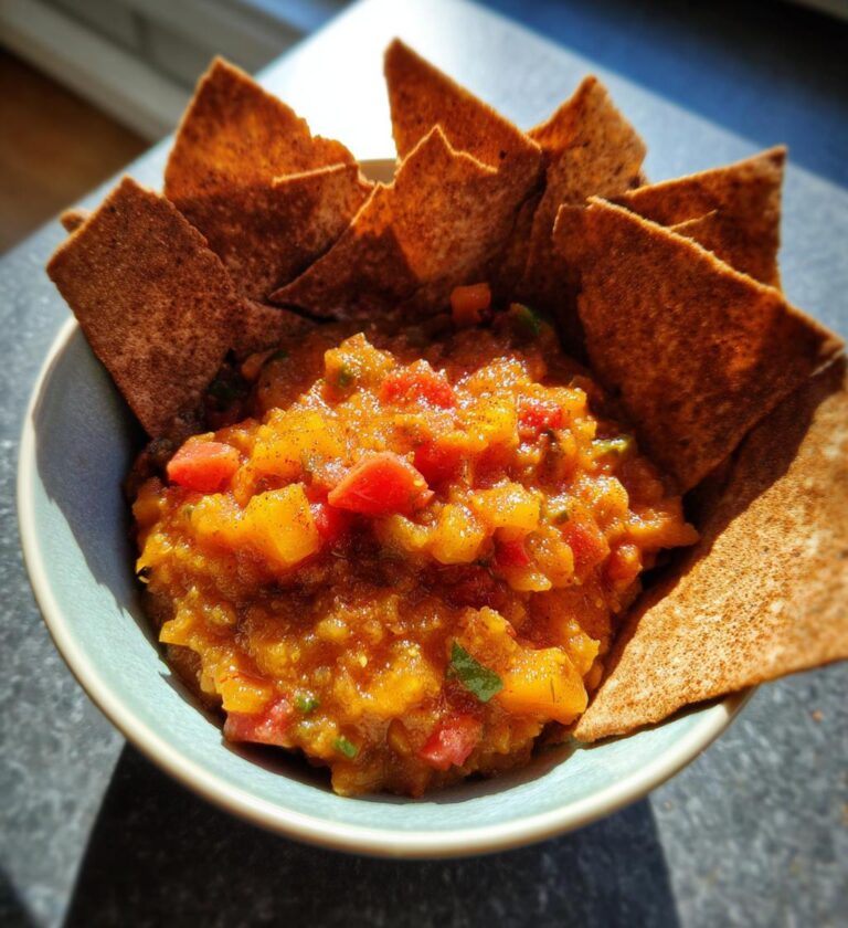 easy fruit salsa with cinnamon chips recipe