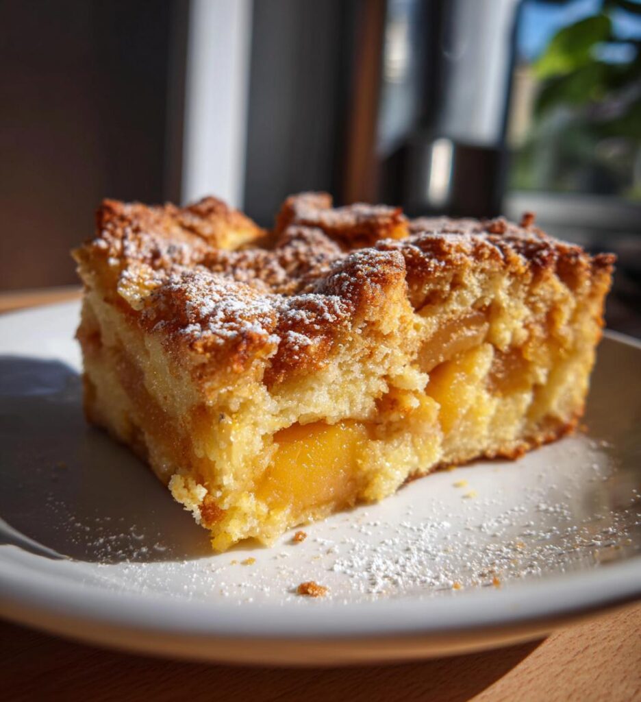 air fryer peach cobbler for summer dessert