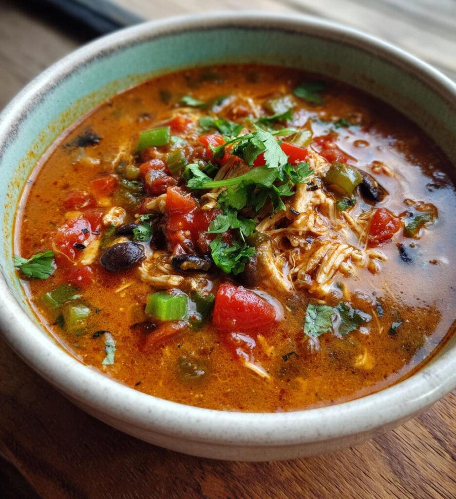 slow cooker chicken enchilada soup for summer