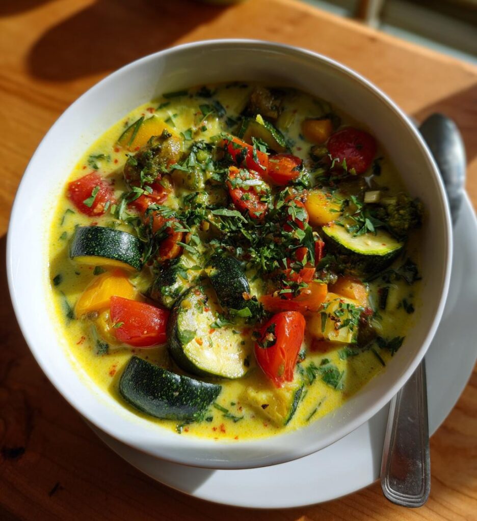 easy summer vegetable soup for healthy dinners