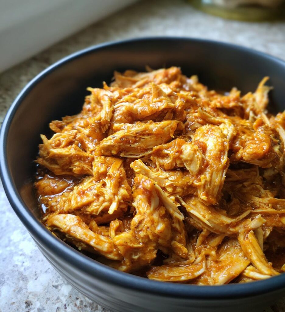 slow cooker pulled chicken for summer meal prep