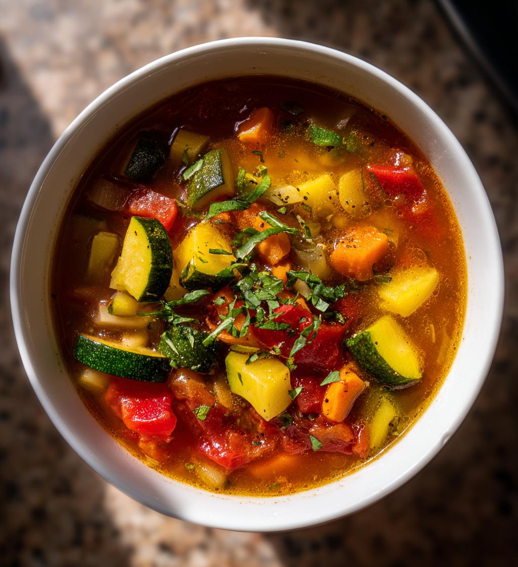 Slow Cooker Summer Vegetable Minestrone Soup – Delicious & Easy Recipe