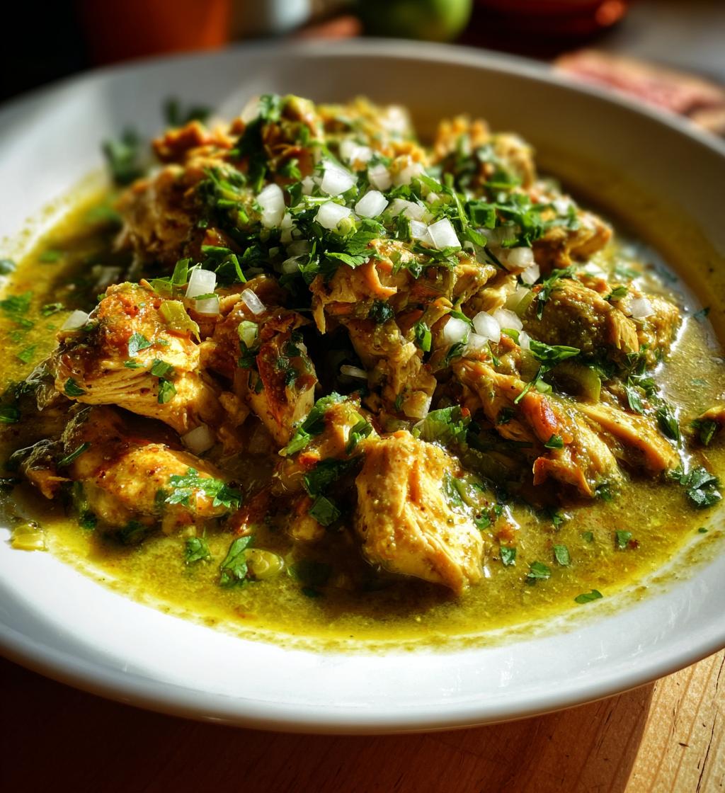 Slow Cooker Chicken Verde for Summer Taco Nights - Easy & Delicious
