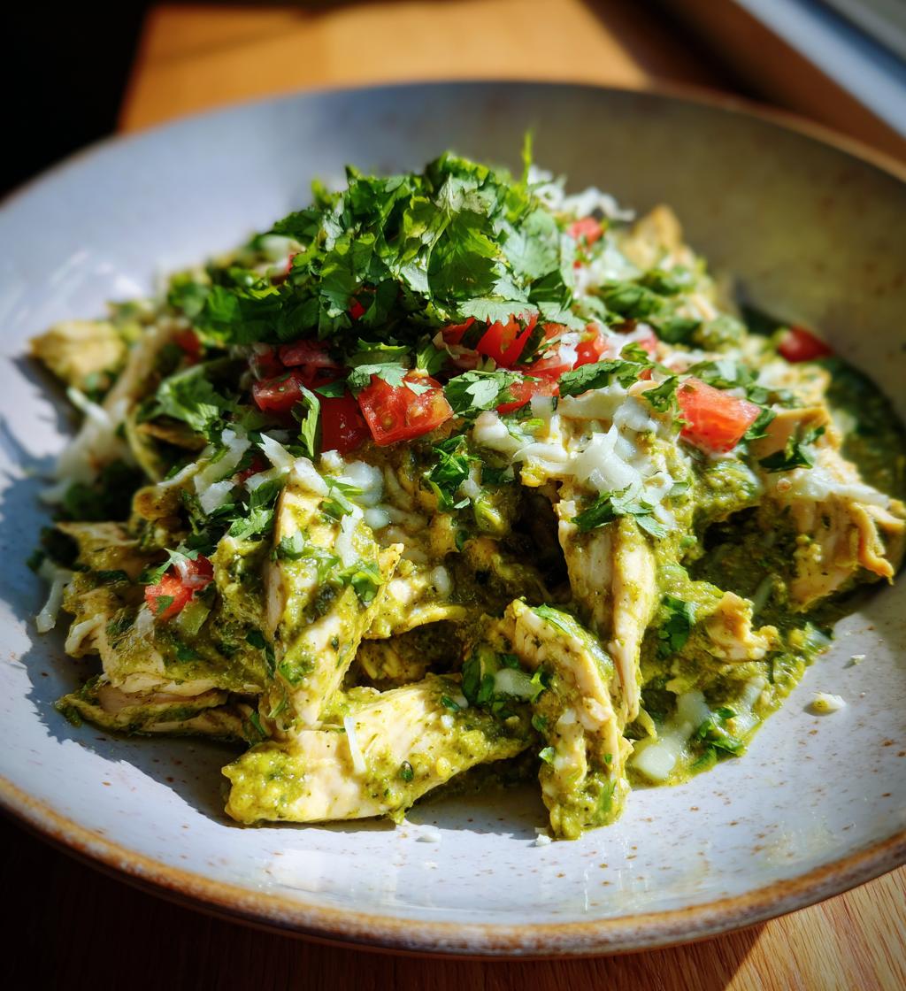 slow cooker chicken verde for summer taco nights