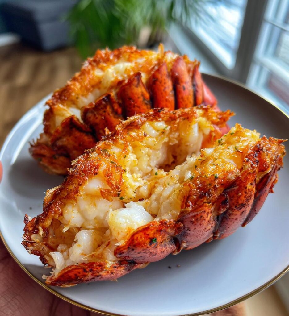 air fryer lobster tails for Father's Day dinner