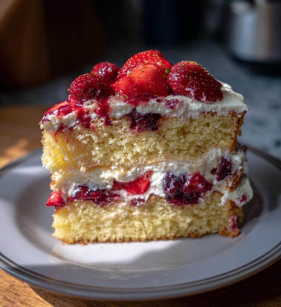 easy patriotic berry trifle for Independence Day