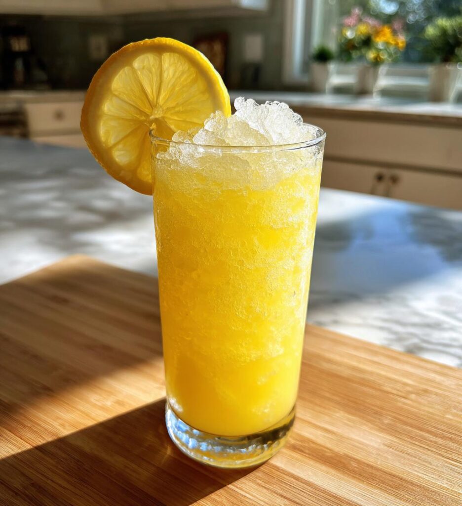 easy homemade lemonade slushie for summer parties