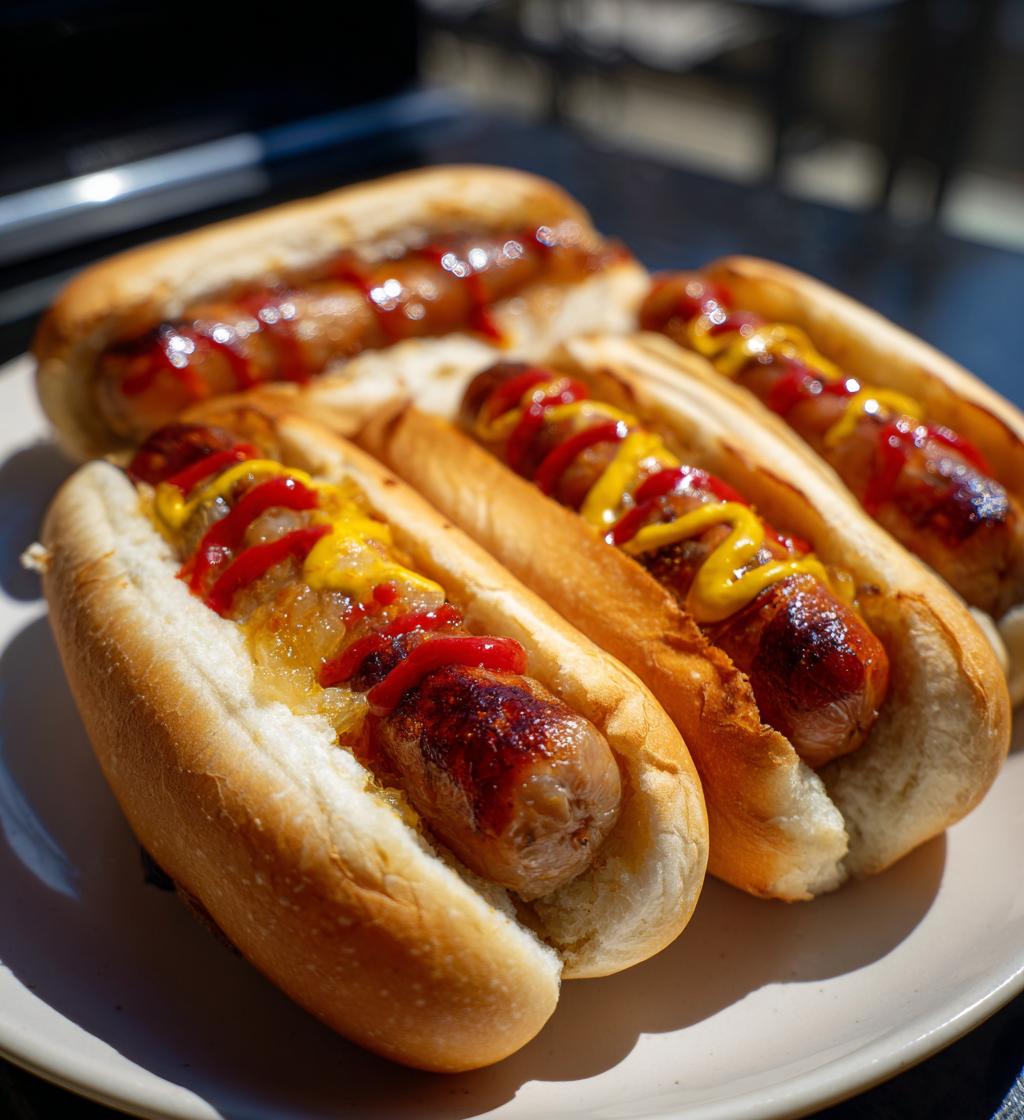 air fryer hot dogs for 4th of July cookout