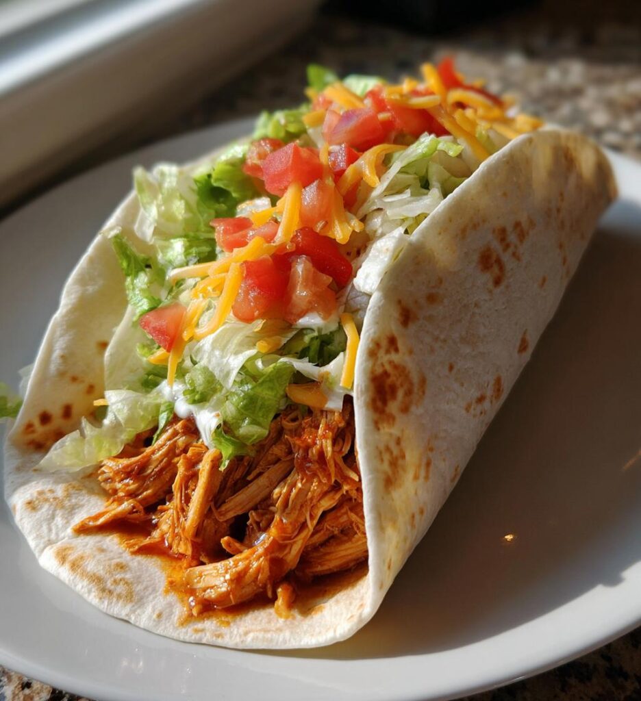 slow cooker chicken tacos for Cinco de Mayo night