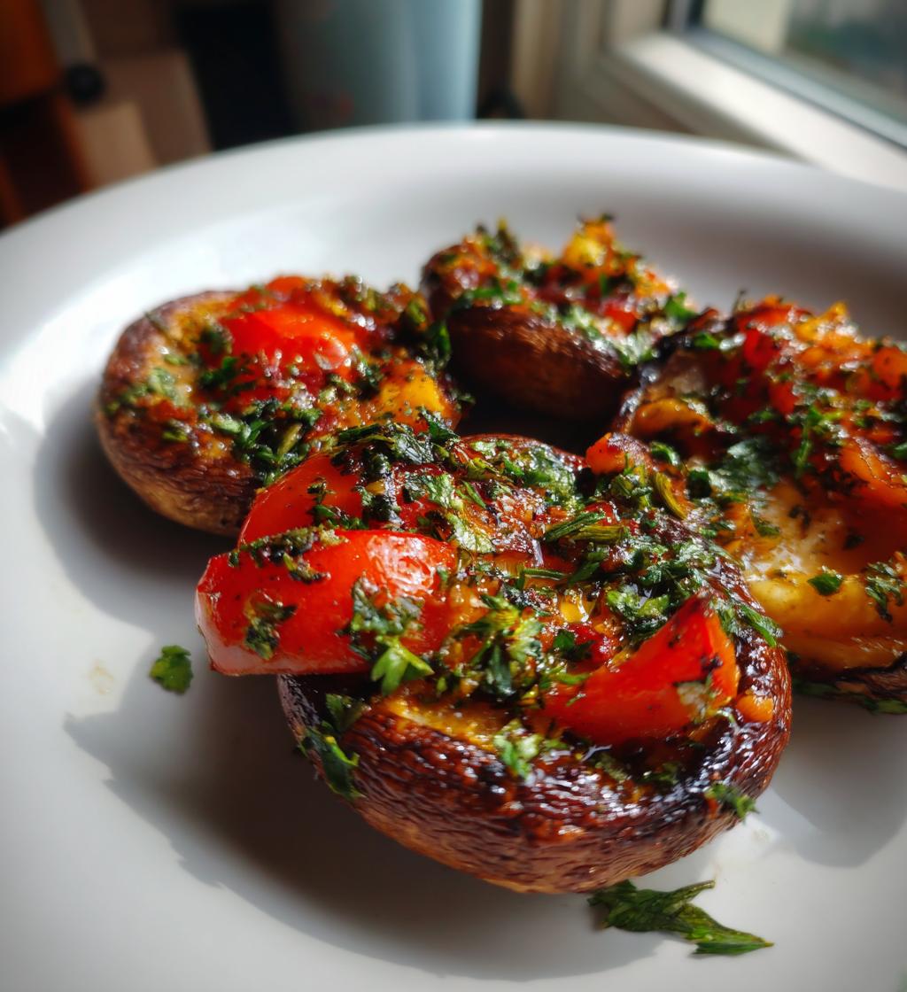 air fryer portobello mushrooms for summer dinners