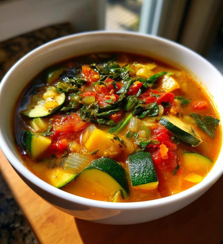 easy summer vegetable soup for healthy dinners