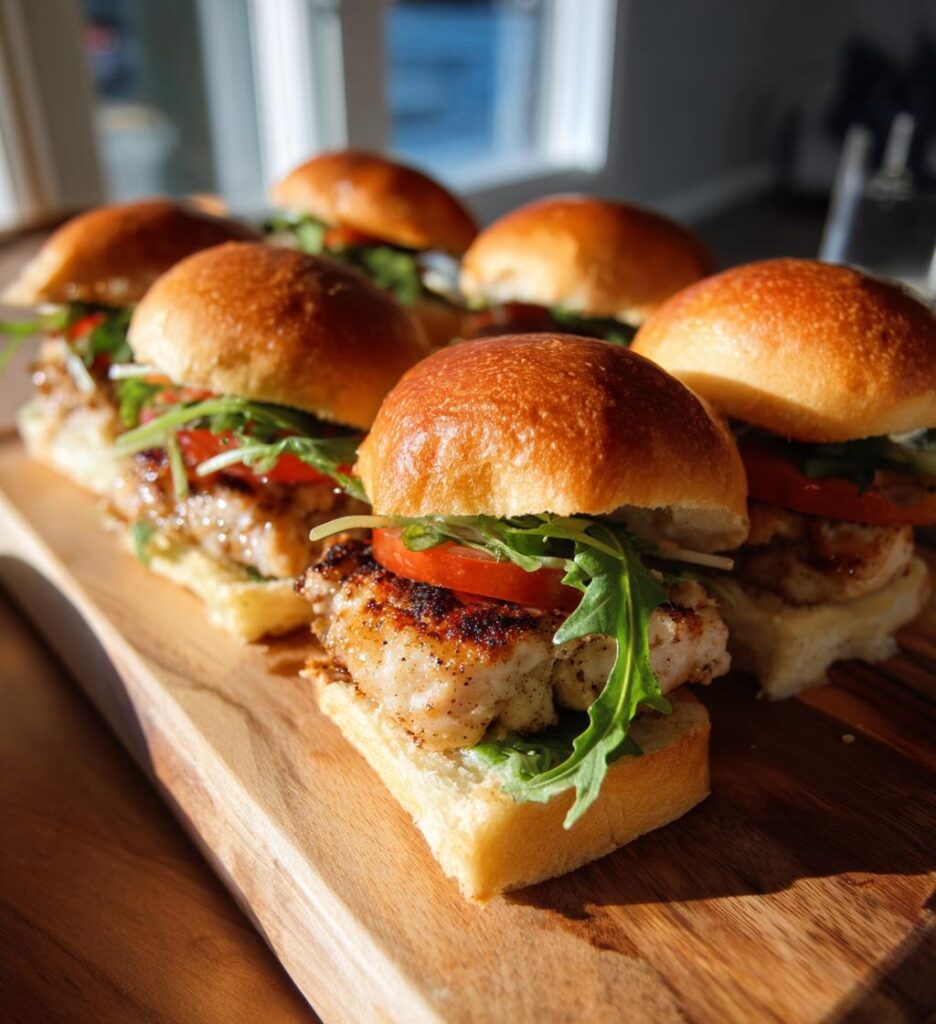 crispy air fryer chicken sliders for summer parties
