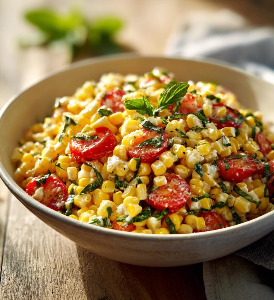 homemade street corn salad for summer cookouts